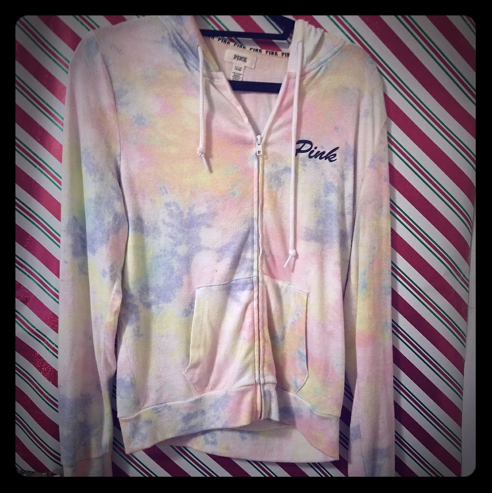PINK Tie Dye Hoodie